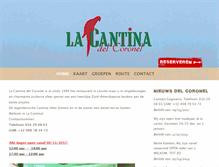 Tablet Screenshot of lacantina.be